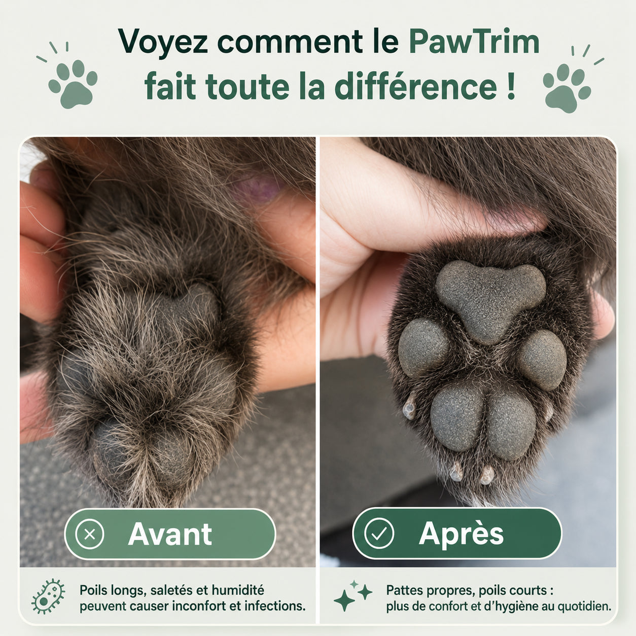 PawTrim — Tondeuse Électrique pour Chien - Silencieuse & Sans Douleur