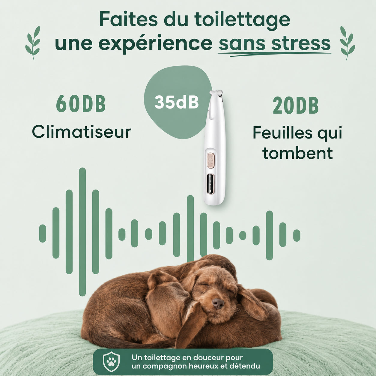 PawTrim — Tondeuse Électrique pour Chien - Silencieuse & Sans Douleur