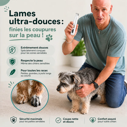 PawTrim — Tondeuse Électrique pour Chien - Silencieuse & Sans Douleur